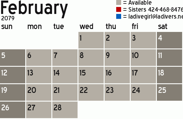 Missionary Dinner Calendar