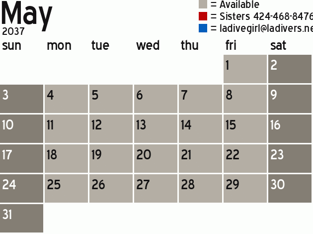 Missionary Dinner Calendar