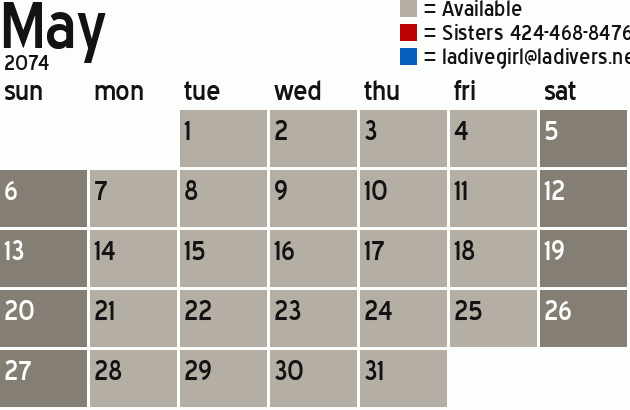 Missionary Dinner Calendar
