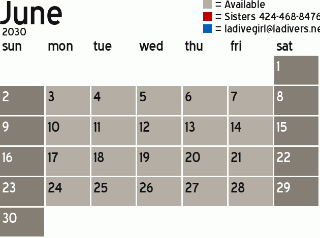 Missionary Dinner Calendar