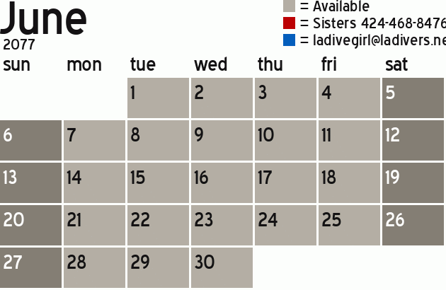 Missionary Dinner Calendar