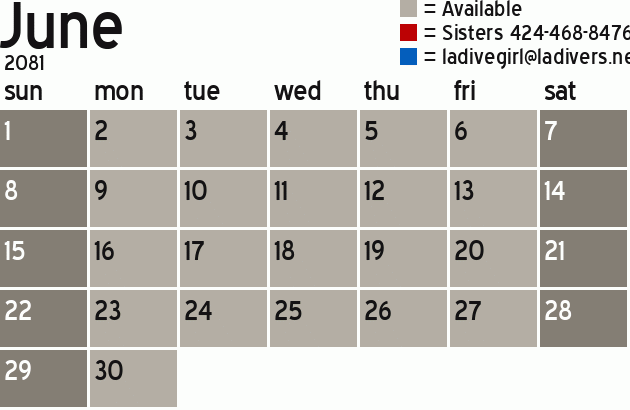 Missionary Dinner Calendar