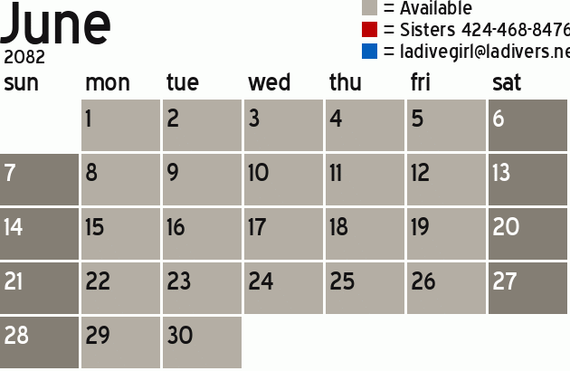 Missionary Dinner Calendar