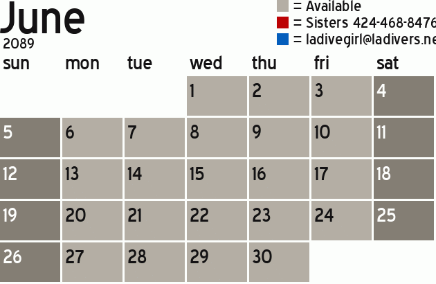 Missionary Dinner Calendar