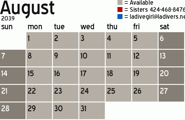 Missionary Dinner Calendar