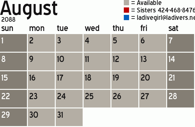Missionary Dinner Calendar