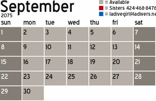 Missionary Dinner Calendar