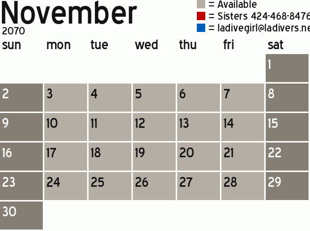 Missionary Dinner Calendar